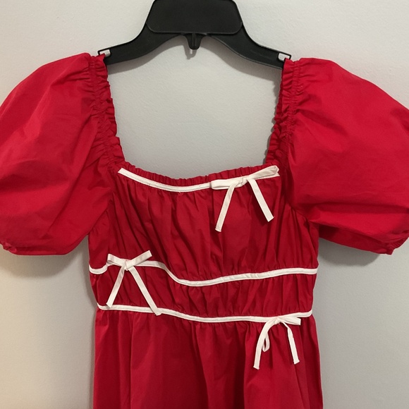 NWT day+moon Hot Streak Mini Dress In Red, Small - Picture 3 of 11